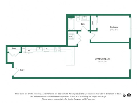 A1 One bedroom one bathroom
